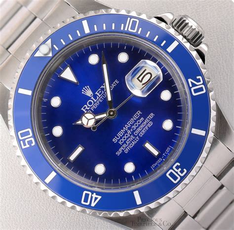 blue marine rolex|rolex submariner blue face stainless.